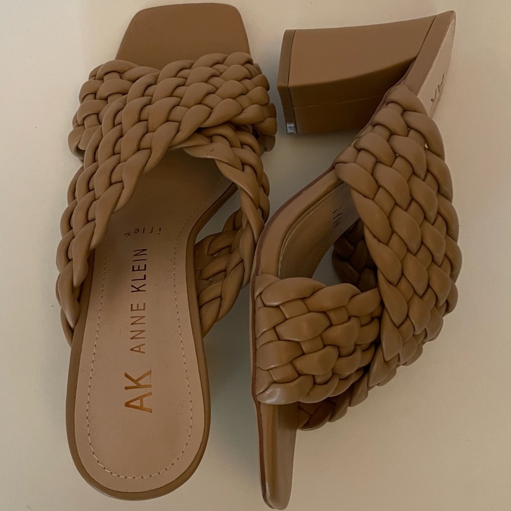 AK Anne Klein Braided Sandals/open toe -NEVER BEEN WORN/NWOT